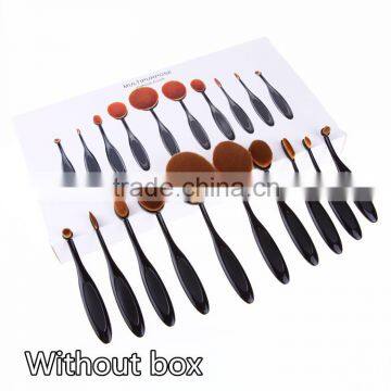 New Arrival10PC/Set Toothbrush Shaped Eyebrow Foundation Power Face Eyeliner Lip Oval Cream Puff Brushes Makeup Beauty Tools