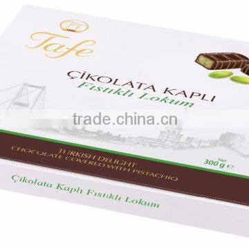 Turkish Delight Chocolate Covered wih Pistachio 300 g - 803 code