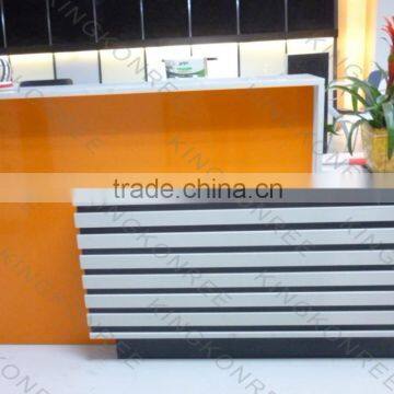 customize solid surface reception desk, artificial marble reception counter