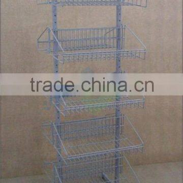 5 tier double sided shelf display fixture