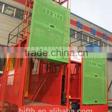 Single or Two Cage Construction Material Hoist For Concrete Lift SC100