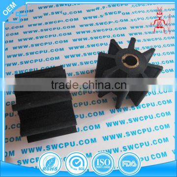 OEM manufacture rubber impellers for pump parts