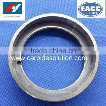 Tungsten carbide step mechanical seal rings polished