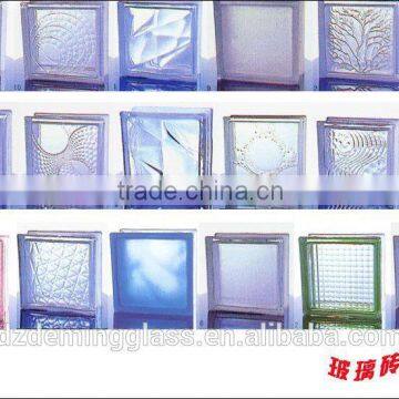 hollow structure patterned Glass Bricks with high quality and favorable price