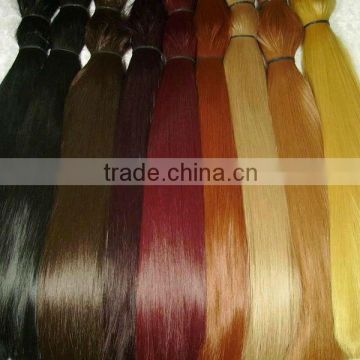 2013 Factory Remy Blue Red Green Colored Human Hair Bulk