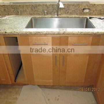 birch Shaker door Cabinets with Venetian Gold Granite