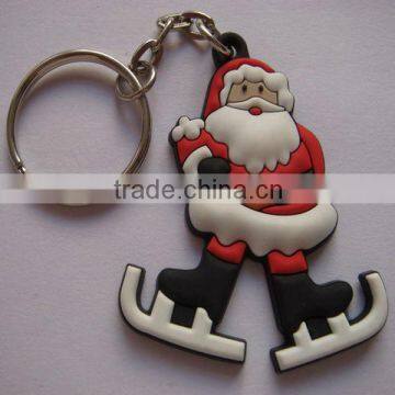 3d pvc keychain for Christmas gifts,Soft pvc keychain