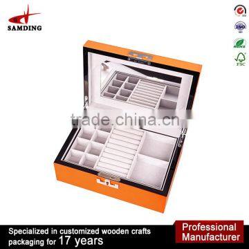 High quality jewellery safe box with key