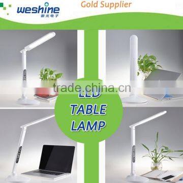 factory supply LED besides table lamp with clock calendar temperature usb port