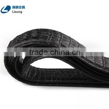 New Arrival Snap Closure Men Antique Genuine Alligator Jeans Belt photo-4