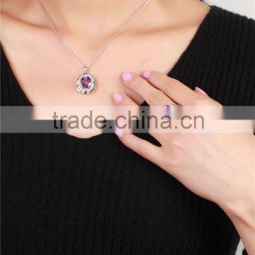 Hot Sale Jewellery Set 18K Gold Plated 925 Sterling Silver Precious Natural Amethyst Gemstone Pendant Ring Jewelry Set photo-6