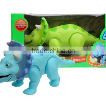 Electrical cartoon triceratops dinosaur toy walking sound light