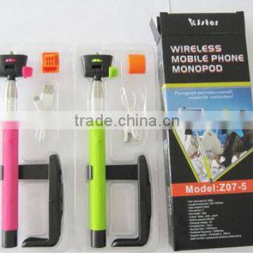 2014 popular bluetooth monopod selfie stick from shenzhen factory