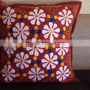 Traditional throw pillow flower patchwork cotton cushion cover 40*40cm