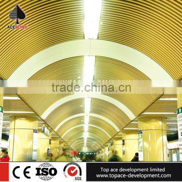 Continuous pop ceiling material aluminum ceiling board with SGS