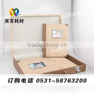 newest design high quality fancy leather album cover with case China most professional manufacture