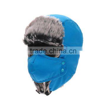 Winter Russian Faux Fur Fitted Bomber Hats Cap With Earflaps