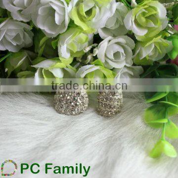 small round shape rhinestone button