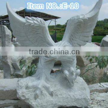 E-10 abstract handcarving stone eagle statue