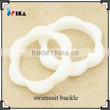 round flower shape resin swimsuit buckle swimwear accessories