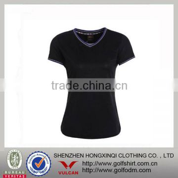 Coolmax v collar slim tee shirts