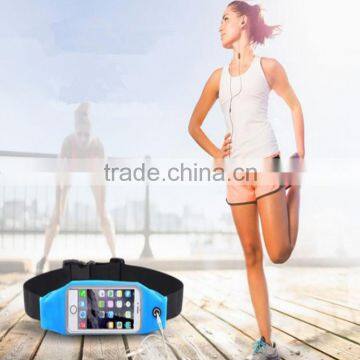 For Smartphone iphone Running Waist Belt Bag Outdoor Sports Phone Bag with Clear Touchscreen