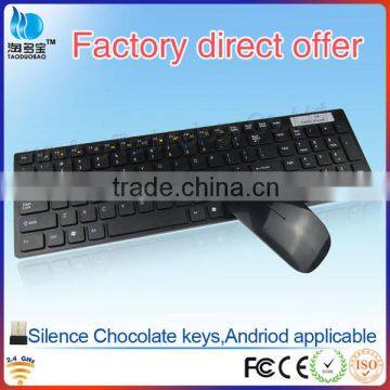 2.4Ghz Wireless Desktop Laptop Computer Keyboard Mouse Set for pc photo-3