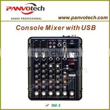 Panvotech 2 channel karaoke mixer with USB SM-2