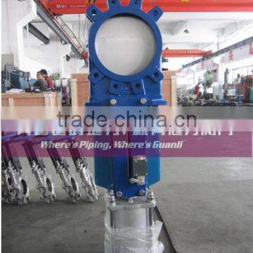 Cast Iron Knife Gate Valve With Double Acting Pneumatic Actuator photo-4