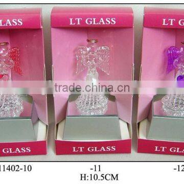 Hand Blown Glass Angel Sets With LED Light photo-5