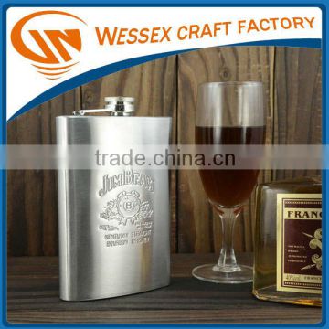 Wholesale stainless steel 10oz hip flask/ promotional wine bottle