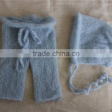 Newborn Props Mohair Pants Bonnet Newborn Outfit Props