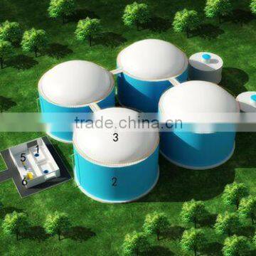 China PUXIN Soft Dome Biogas Digester for Abattoir Waste Treatment