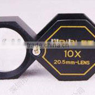 Black Folding 10X Gem Magnifier