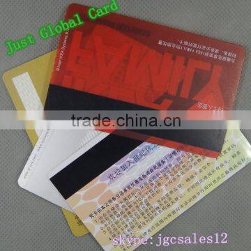 standard 12.7mm magstrip rfid card made by pvc material with size 86*54*0.78mm can print logo