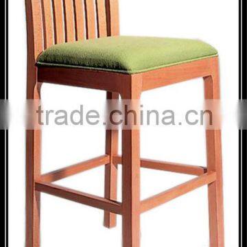 wood bar chair or bar stool with high legs for nighclub