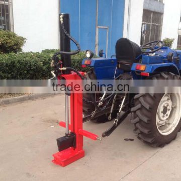 screw tractor powered pto driven wood log cutter and splitter