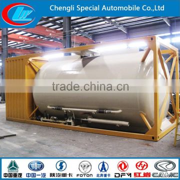 Factory direct selling 20ft LPG tank container ASME Standard LPG ISO tank container hot sale propane gas container