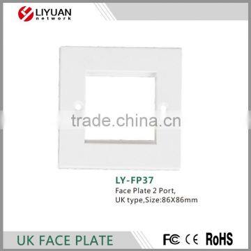 LY-FP37 faceplate L86X W86mm rj45 faceplate/network wall outlet