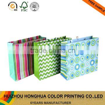 Hot sale handmade packaging shopping paper gift bags with handles