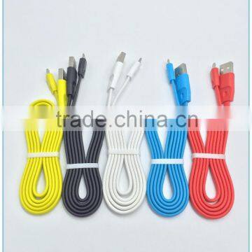 High speed colorful micro USB Data fast transfer flat cable