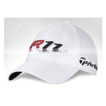 Good quality hot sell fashionable white golf hat