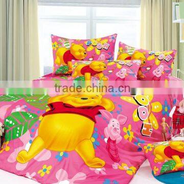 100%cotton bedding set,winnie duvet cover