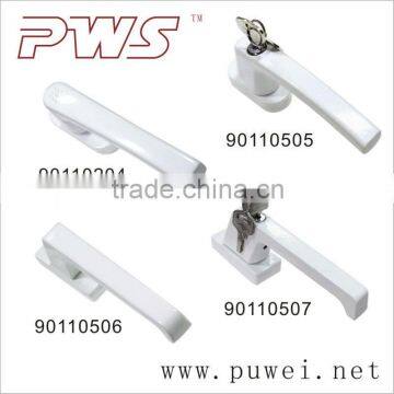 Upvc Window Handle Zinc/Aluminum alloy window handle Puwei PWS Inward Opening Window Handle with key/lock