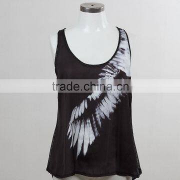 F5S15170 Black Sexy Tank Top Women Latest Design