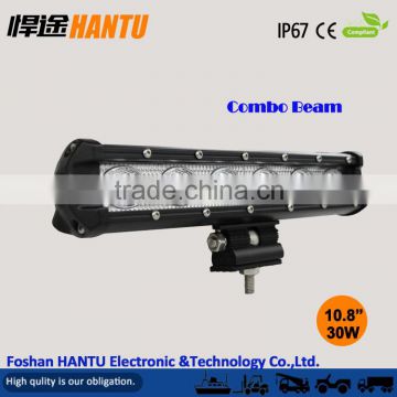 slide movable bracket led slim bumper light bar 30W combo beam work light bar for truck Model:HT-2730