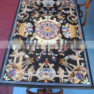 Rectangular Marble Inlay Table Tops