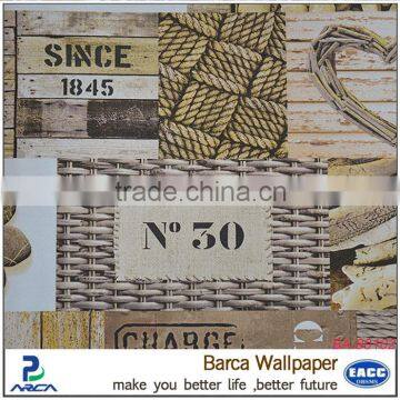 wholesale decorative newspaper design wall covering wallpaper panels