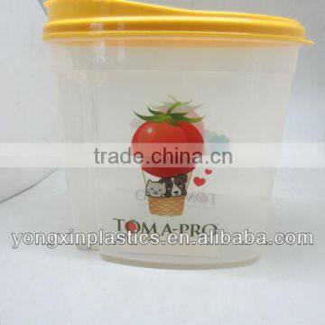 plastic pet food container/takeaway food container