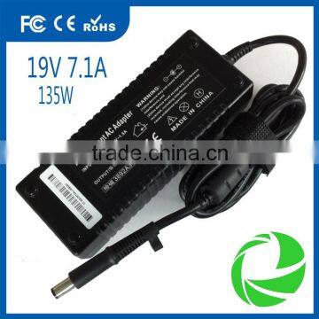 19V 7.1A 135W Big mouth needle laptop power charger for HP ad dc power adapter 7.4*5.0mm